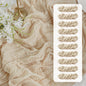 FEXIA Beige Cheesecloth Table Runner 35x120 Inches Ivory Gauze Rustic Boho Spring Easter Table Runner for Engagement Party Decorations Bridal Shower Wedding Party First Communion Centerpiece