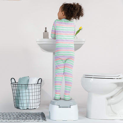 Ingenuity Prepare to Potty 3-in-1 System - Potty Training Toilet, Topper, Step Stool, Easy Setup, Pink, for Toddlers 18 Months+