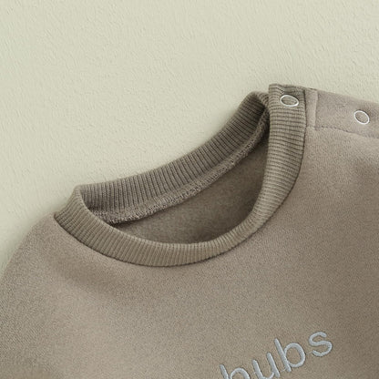 VISGOGO Newborn Infant Baby Boy Girls Oversized Romper Little Dude Sweater Onesie Coming Home Outfit Neutral Clothes