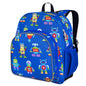 Wildkin 12-inch Kids Backpack – Padded, Adjustable, Ideal for Daycare & Travel - Trains, Planes, and Trucks