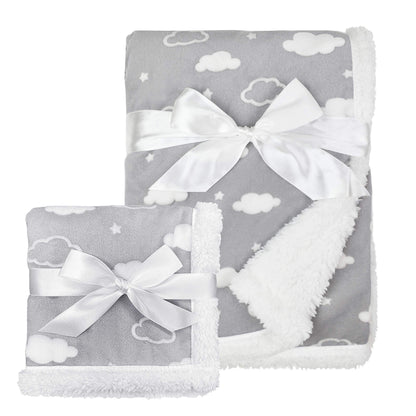 American Baby Company Heavenly Soft Chenille Sherpa Receiving Blanket, 3D Pink, 30" x 35", Warm and Cozy for Boys and Girls, Ideal for Baby Carrier, Stroller, and Travel
