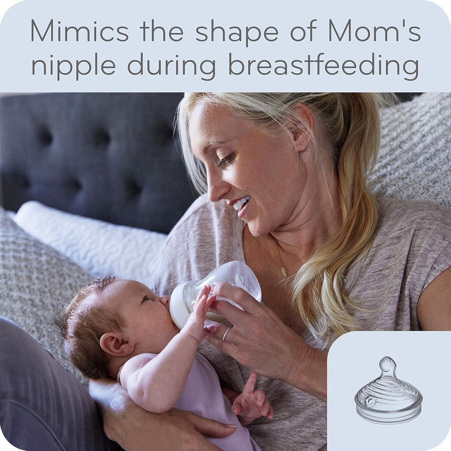 NUK Simply Natural Baby Bottles, 5 Oz, 2 Pack