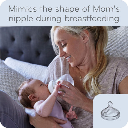 NUK Simply Natural Baby Bottles, 5 Oz, 2 Pack