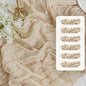 FEXIA Beige Cheesecloth Table Runner 35x120 Inches Ivory Gauze Rustic Boho Spring Easter Table Runner for Engagement Party Decorations Bridal Shower Wedding Party First Communion Centerpiece