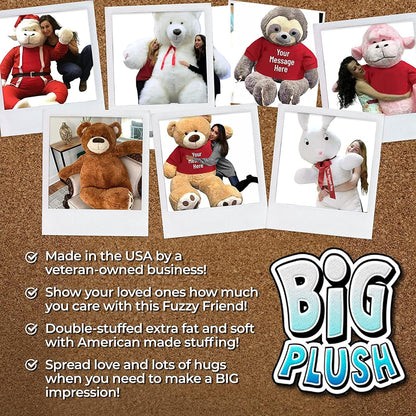 Big Plush 5-Foot Giant Teddy Bear - Soft Plush Toy - Huge Stuffed Animal in Big Box