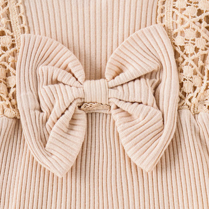 Newborn Baby Girl Lace Romper Ruffle Sleeveless Backless One Piece Jumpsuit Bodysuit with Headband Summer Clothes
