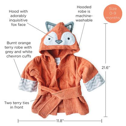 Baby Aspen "Utterly Adorable Cow Hooded Towel/Baby Robe, 0-9 Months