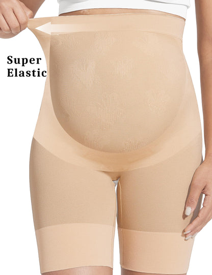 KIM S Shape Your Bump Seamless Maternity Shapewear for Dress, Pregnancy Postpartum Prevent Chafing Support-Underwear