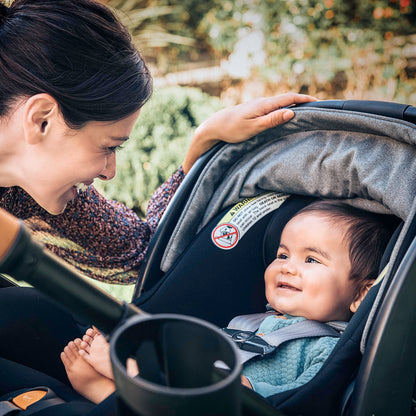 Chicco KeyFit® Max ClearTex® Infant Car Seat and Base, Rear-Facing Seat for Infants 4-30 lbs., Infant Head and Body Support, Compatible with Chicco Strollers, Baby Travel Gear | Lupine/Purple