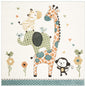 SAFAVIEH Carousel Kids Collection Accent Rug - 4' x 6', Ivory, Animal Design, Non-Shedding & Easy Care, Ideal for High Traffic Areas for Boys & Girls in Playroom, Nursery, Bedroom (CRK120A)