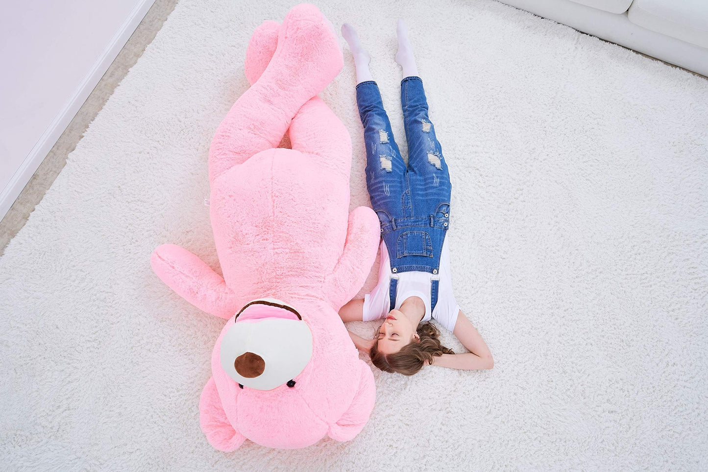 IKASA Giant Teddy Bear Plush Toy Stuffed Animals(Brown,78 inches)