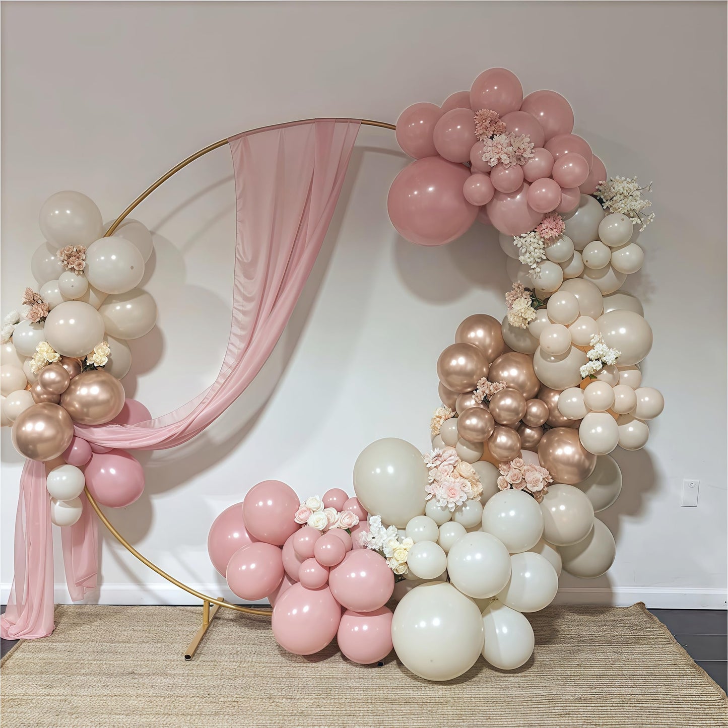 Dusty Blue Balloon Set, 60Pcs 12 Inch Slate Baby Blue White Sand Latex Balloon with Metallic Confetti Champagne Gold Helium Balloons for Birthday Party Baby Bridal Shower Boho Decortaions Supplies