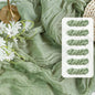 FEXIA Beige Cheesecloth Table Runner 35x120 Inches Ivory Gauze Rustic Boho Spring Easter Table Runner for Engagement Party Decorations Bridal Shower Wedding Party First Communion Centerpiece