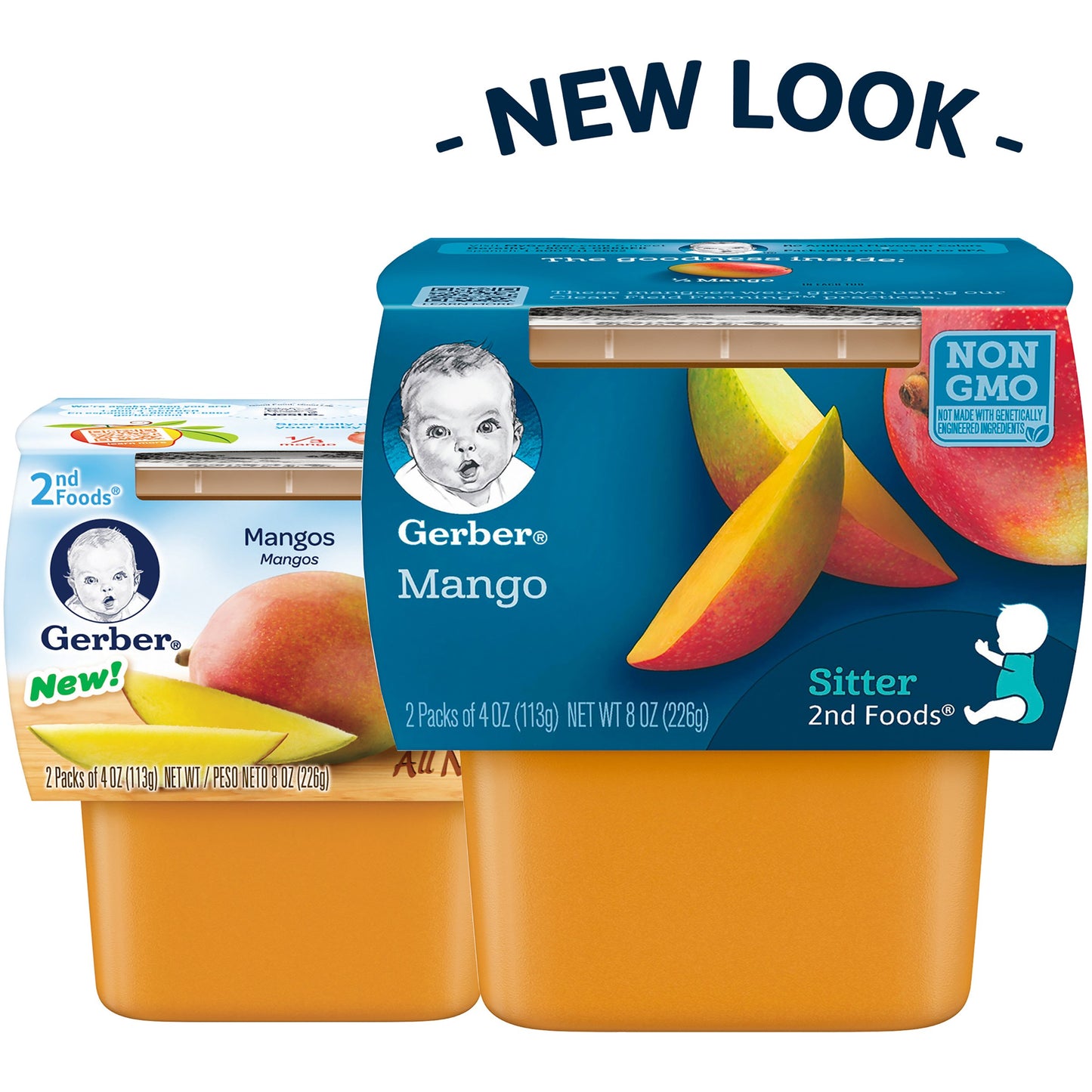 Gerber Purees 2nd Foods Sweet Potato Mango Kale Baby Food, 4 oz, 2 ct