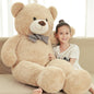 Poutmac Big Pink Teddy Bear 4Ft Giant Stuffed Animal Plush Toy for Girlfriend Women Kids for Valentines Christmas Birthday