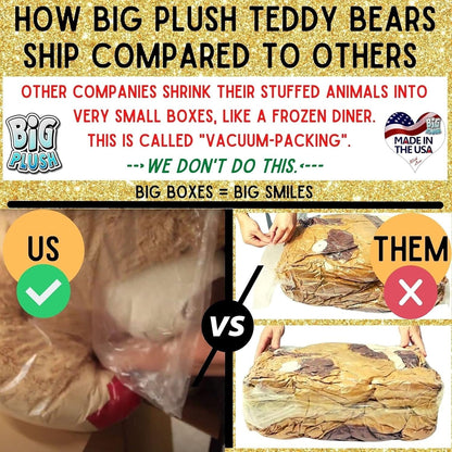 Big Plush 5-Foot Giant Teddy Bear - Soft Plush Toy - Huge Stuffed Animal in Big Box