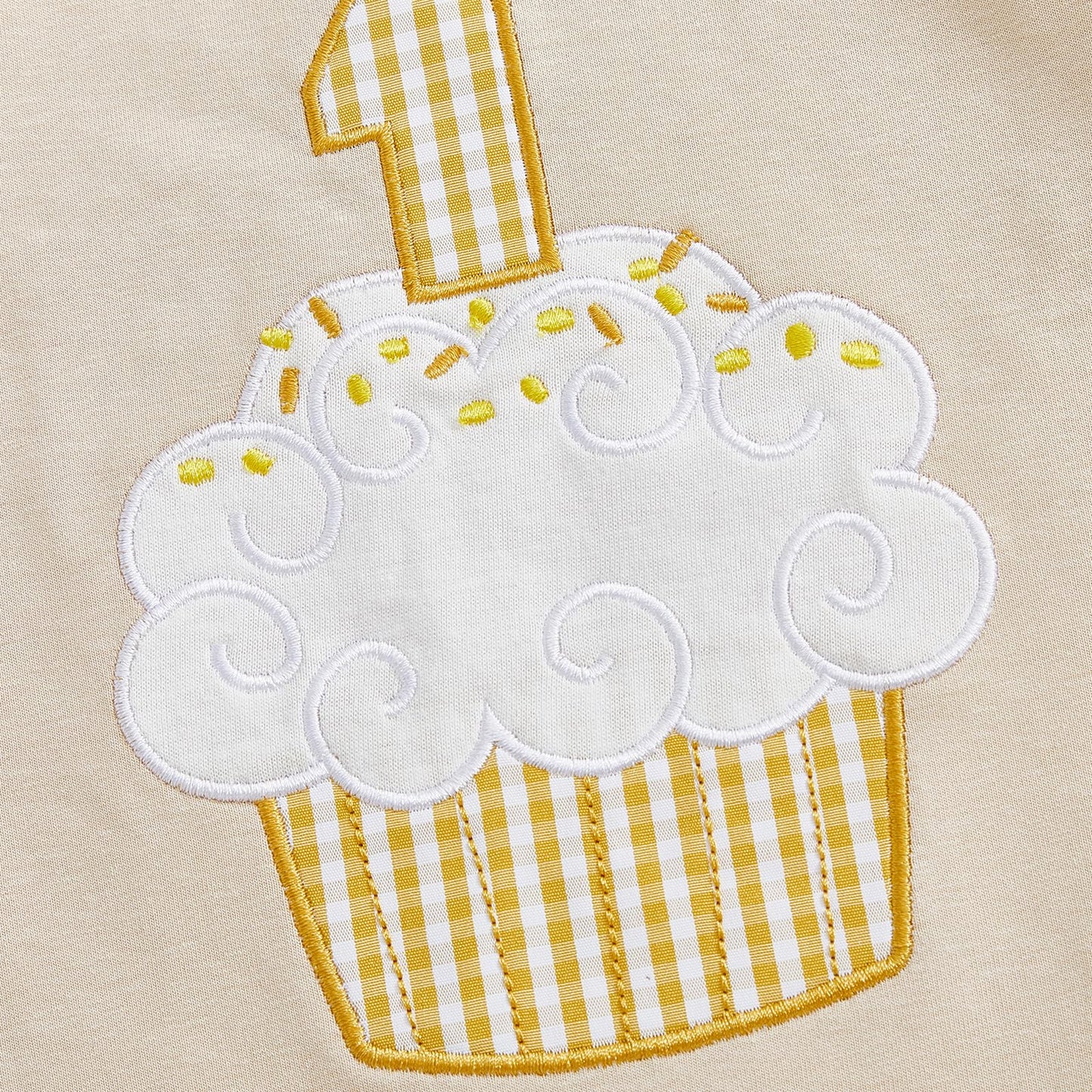 GOOCHEER First Birthday Baby Boy Outfit Fall 1 Cake Embroidery Ruffle Long Sleeve Romper Jumpsuit Cake Smash Clothes