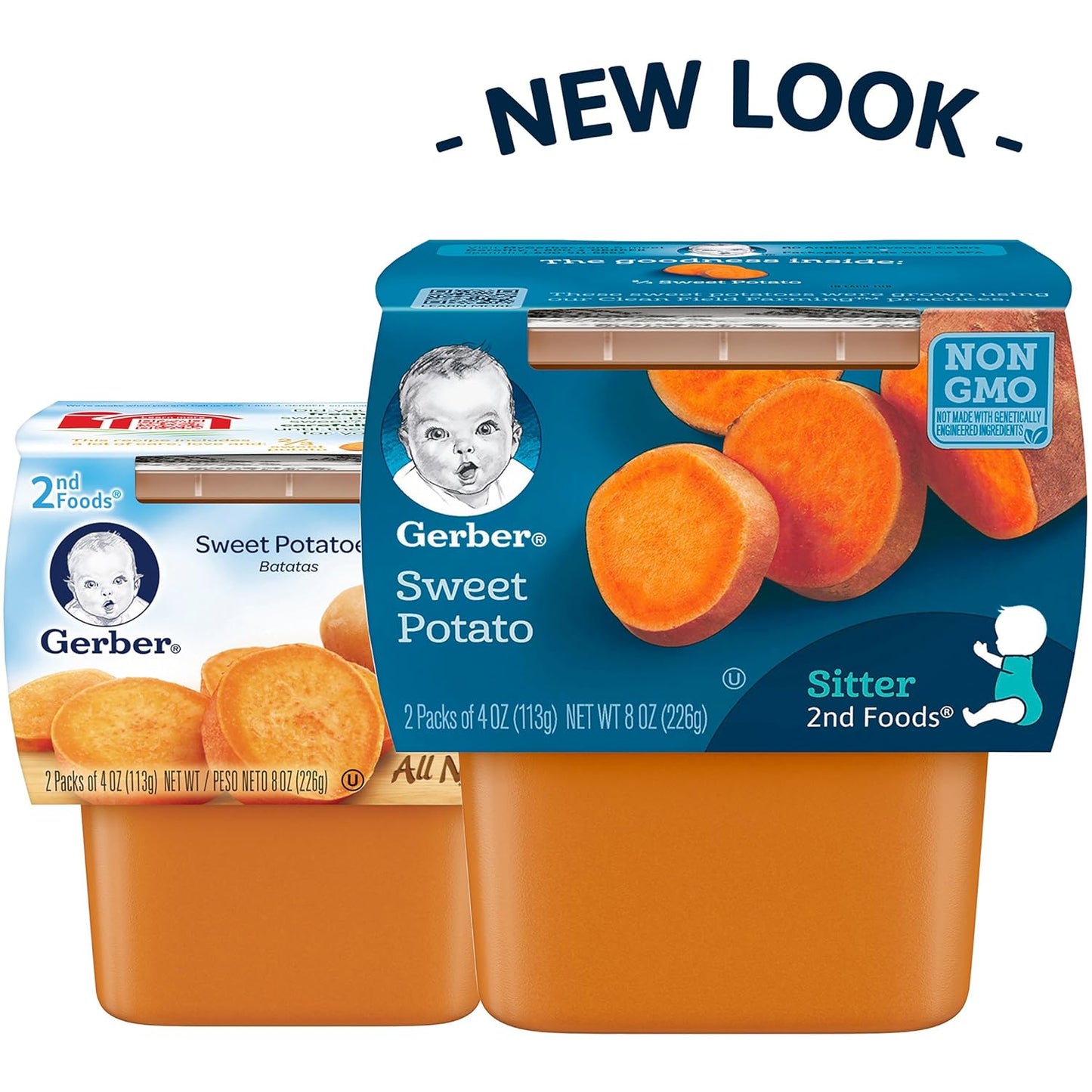 Gerber 2nd Food Baby Food Sweet Potato Puree (2 Count) and Gerber My 1st Veggies Starter Kit (Carrot, Green Bean & Sweet Potato Puree) (6 Count)