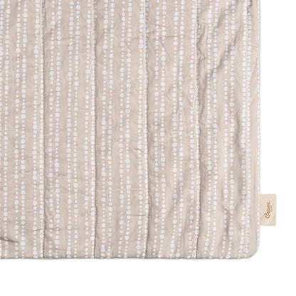 Crane Baby Quilted Changing Pad Cover with Animal Print, Breathable Cotton Sateen, Fits Standard 16”X32” Pads, Ocean Whale Blue