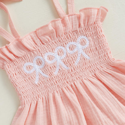 VISGOGO Infant Baby Toddler Girls Clothes Solid Color Sleeveless Camisole Linen Pants Set Baby Summer Outfits