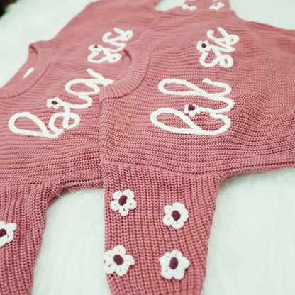 Big Sis Lil Sis Sweater - Big Sister Little Sister Matching Outfits Baby Girl Knit Sweater Fall Clothes