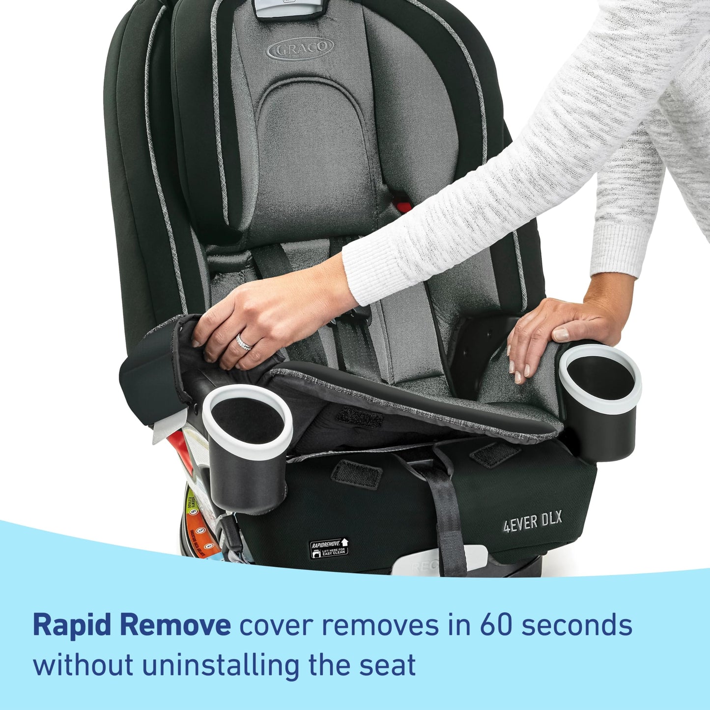Graco 4Ever DLX 4-in-1 Car Seat, Maven | Infant to Toddler Car Seat, with 10 Years of Use | Rear-Facing, Forward-Facing and Booster Modes | Safe, Comfortable and Convenient