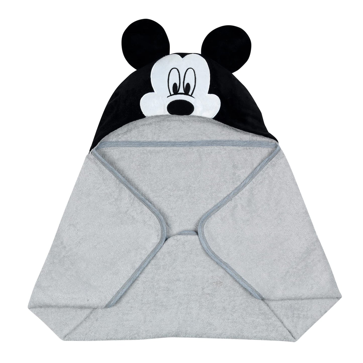 Lambs & Ivy Disney Baby Minnie Mouse Pink Cotton Hooded Baby Bath Towel