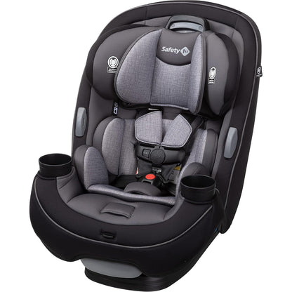 Safety 1st Grow and Go All-in-One Slim Convertible Car Seat, Rear Facing, 5-40 lbs, Forward Facing (30–65 lbs), High Back Booster Seat 40-100 pounds, Dunes Edge
