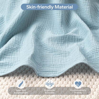 SERAPHY 100% Muslin Cotton Car Seat Covers for Babies, Universal Baby Car Seat Cover, Breathable Muslin Carseat Cover Canopies for Boys and Girls, Soft Infant Car Seat Cover for Summer — Rabbits