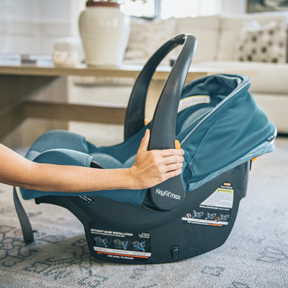 Chicco KeyFit® Max ClearTex® Infant Car Seat and Base, Rear-Facing Seat for Infants 4-30 lbs., Infant Head and Body Support, Compatible with Chicco Strollers, Baby Travel Gear | Lupine/Purple