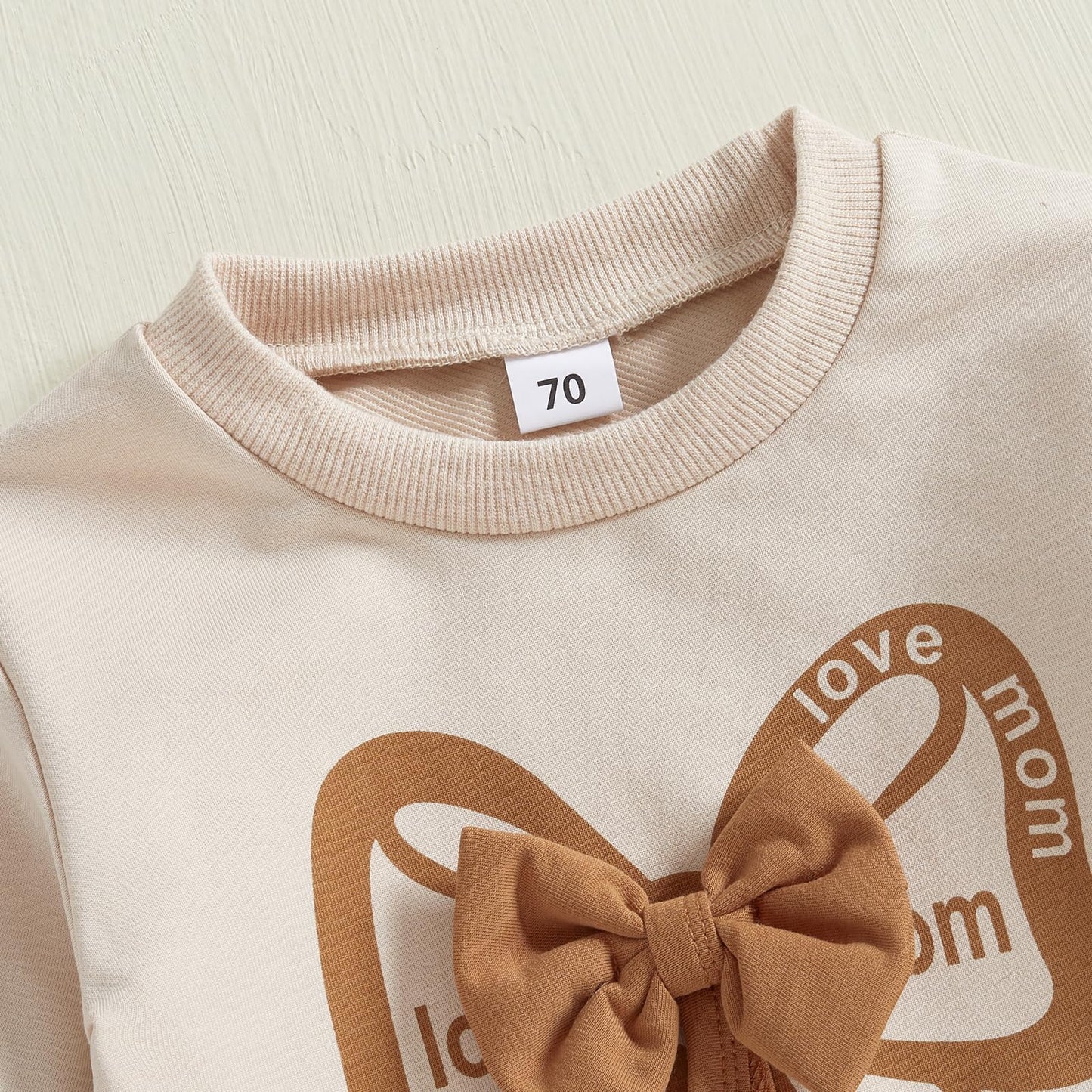 Kupretty Baby Girl Clothes Toddler Fall Winter Outfit Ruffles Crewneck Bow Pullover Sweatshirt + Joggers Pants Set