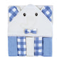 Hudson Baby Unisex Baby Hooded Towel and Five Washcloths, Modern Giraffe, One Size