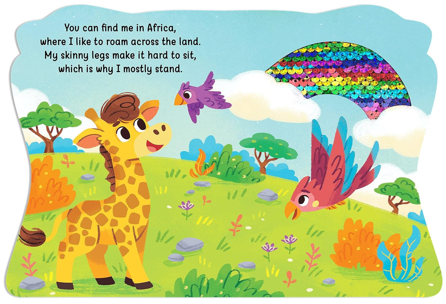 Jungle Days with Giraffe - Touch and Feel Board Book - Sensory Board Book