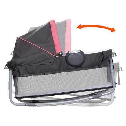 Baby Trend Lil’ Snooze™ Deluxe III Nursery Center® Playard for Twins, Cozy Grey