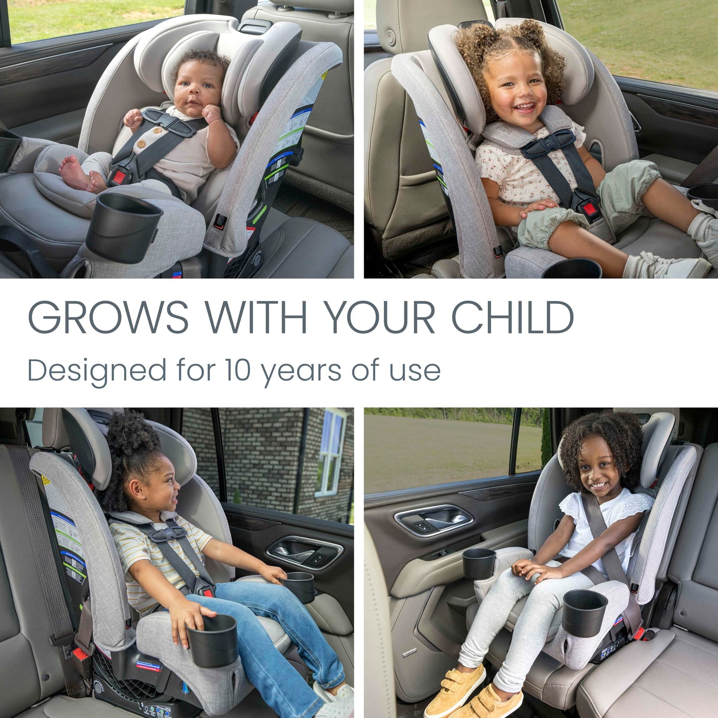 Britax One4Life Convertible Infant Car Seat, 10 Years of Use from 5 to 120 Pounds, Converts from Rear-Facing to Forward-Facing Booster Seat, Machine-Washable Fabric, Glacier Graphite