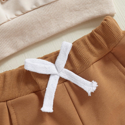Toddler Baby Girl Clothes Fall Winter Spring 3D Bow Ruffle Long Sleeve Sweatshirt Jogger Pants Set Infant 2PCS Outfit
