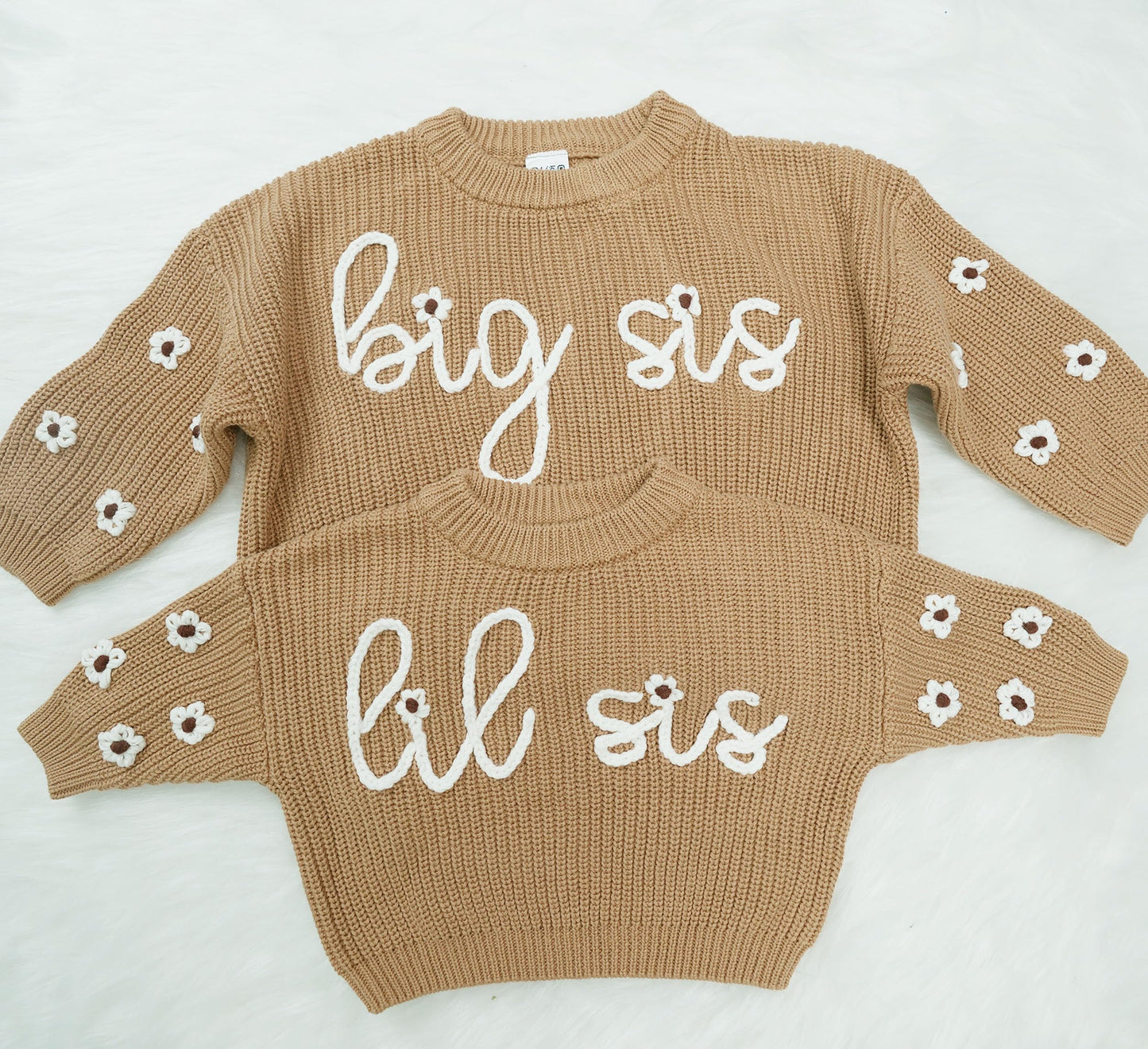 Big Sis Lil Sis Sweater - Big Sister Little Sister Matching Outfits Baby Girl Knit Sweater Fall Clothes