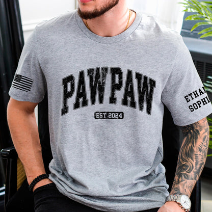 Personalized Custom Grandpa Shirt, Fathers Day Shirt Gifts for Grandpa, Gifts for Dad