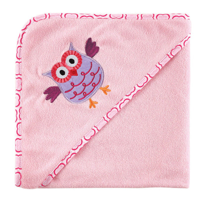 Luvable Friends Unisex Baby Hooded Towel, Pink Dad, One Size