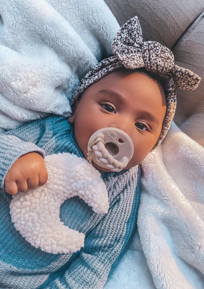 Itzy Ritzy Pacifier & Lovey Set - Includes Silicone Pacifier with Stuffed Animal Lovey - Detachable Plush Unicorn Pacifier Holder & Coordinating Pink Silicone Pacifier, Ideal for Ages 0 Months & Up