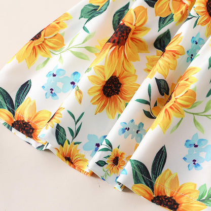 Newborn Infant Baby Girl Dress Toddler Girl Clothes Halter Backless Sleeveless Flower Sundress Summer Dresses for Girl