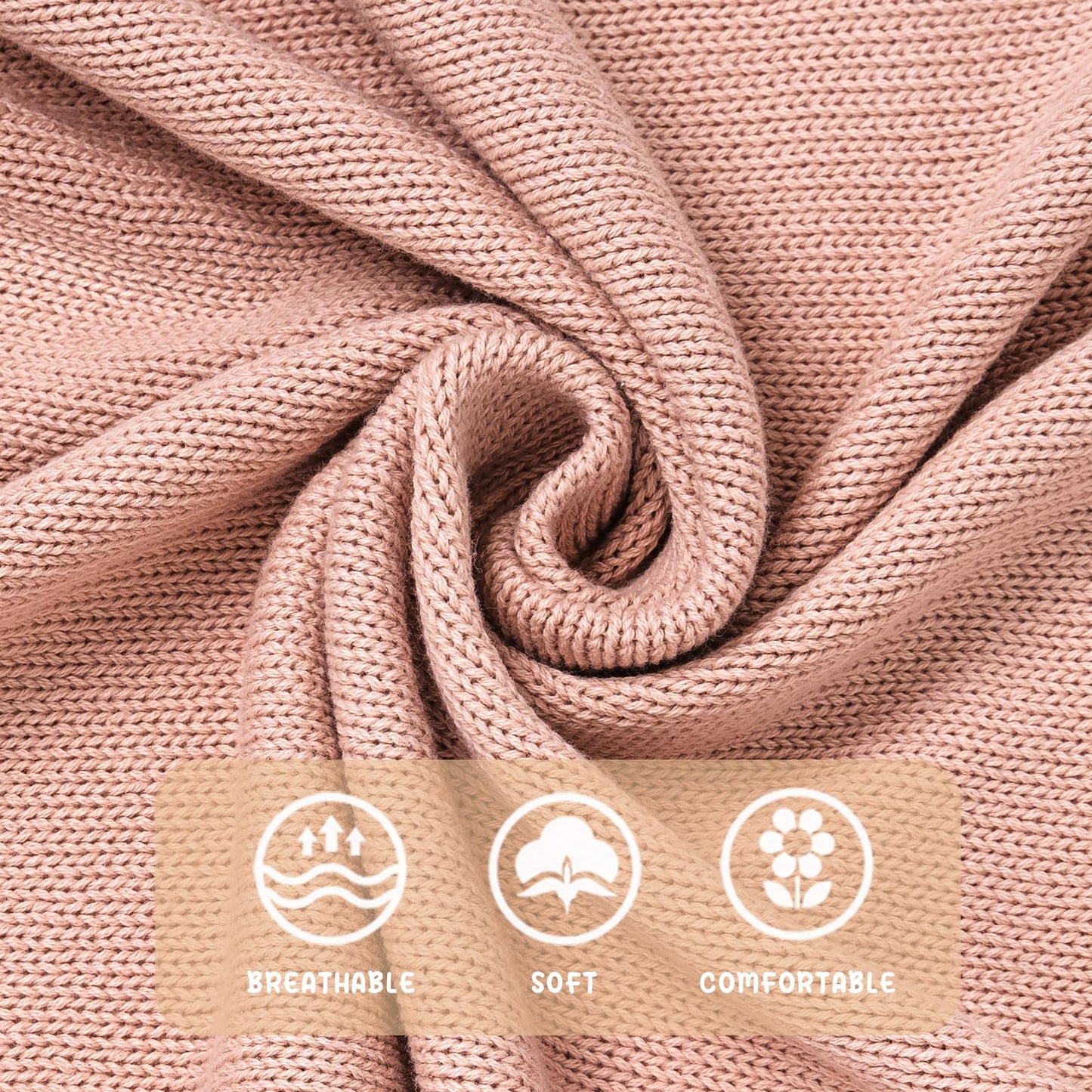Booulfi Knit White Baby Blankets Neutral,Crib Stroller Newborn Blankets for Boys Girls,Cotton Lace Crochet Winter Blanket Nursery Blanket New Baby Essentials, 38X39