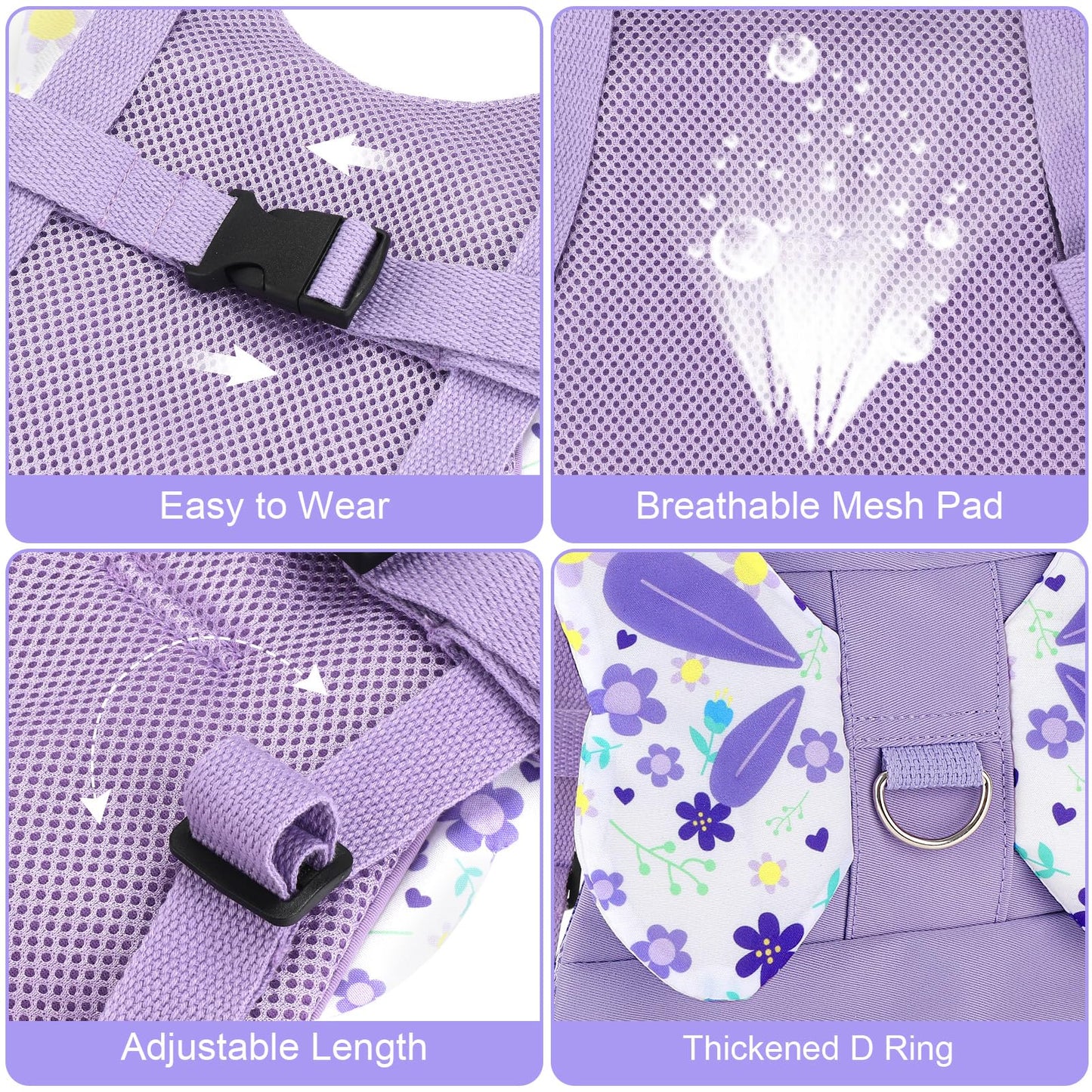 Accmor 3 in 1 Toddler Harness Leashes + Anti Lost Wrist Link, Kids Harness Children Leash for Girls, Child Anti Lost Leash Baby Cute Harness Belt Strap Hold Kids Close While Walking