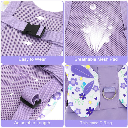 Accmor 3 in 1 Toddler Harness Leashes + Anti Lost Wrist Link, Kids Harness Children Leash for Girls, Child Anti Lost Leash Baby Cute Harness Belt Strap Hold Kids Close While Walking