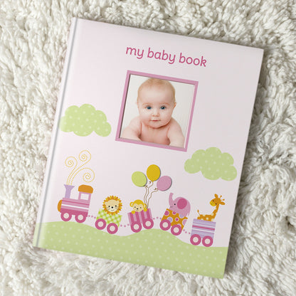 Bird Photo Album, Memory Keepsake Babybook, Gender-Neutral Baby Accessory for New and Expecting Parents, Pink