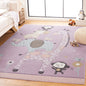 SAFAVIEH Carousel Kids Collection Accent Rug - 4' x 6', Ivory, Animal Design, Non-Shedding & Easy Care, Ideal for High Traffic Areas for Boys & Girls in Playroom, Nursery, Bedroom (CRK120A)