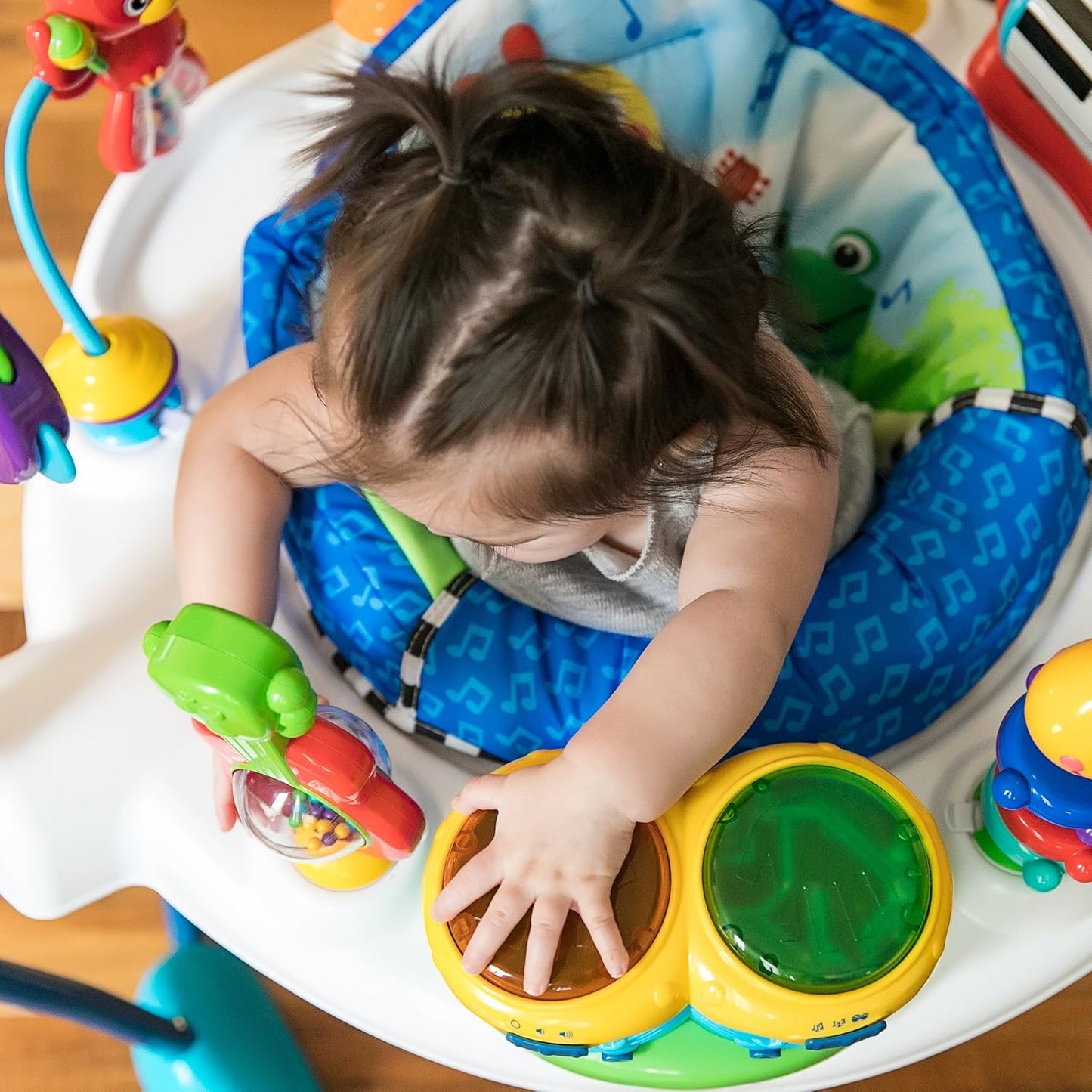 Baby Einstein Neighborhood Symphony Activity Jumper Infant Entertainer with Lights and Melodies, Age 6 months +, Max weight 25 lbs., Unisex