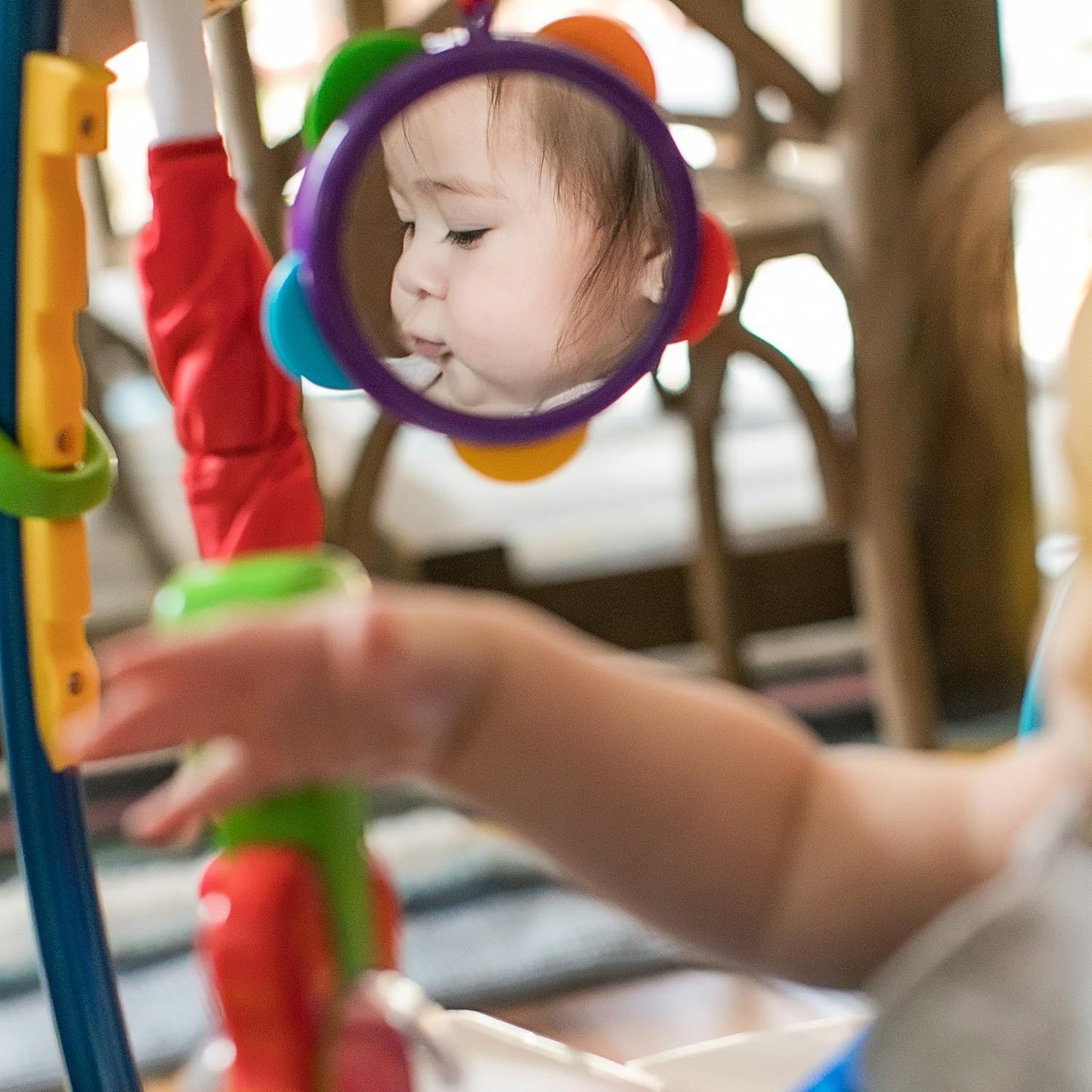 Baby Einstein Neighborhood Symphony Activity Jumper Infant Entertainer with Lights and Melodies, Age 6 months +, Max weight 25 lbs., Unisex