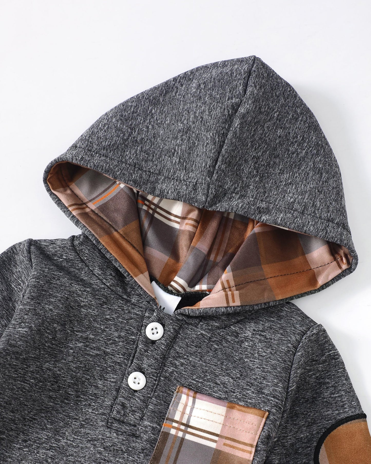 Renotemy Newborn Baby Boy Clothes Infant Boy Outfits Baby Hoodie Romper Fall Winter 0 3 6 9 12 18 Months Baby Clothes for Boy