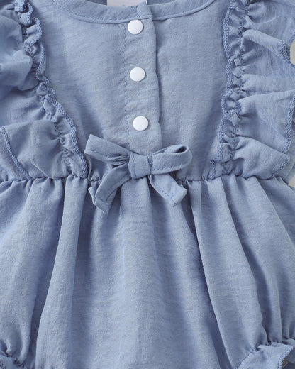 Renotemy Newborn Infant Baby Girl Clothes Rompers Summer Jumpsuits Short Sleeve Romper Infant Baby Clothes Girl